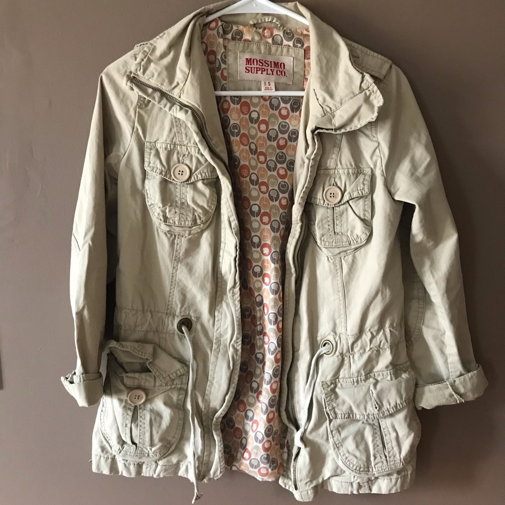 Mossimo supply co. tan utility jacket